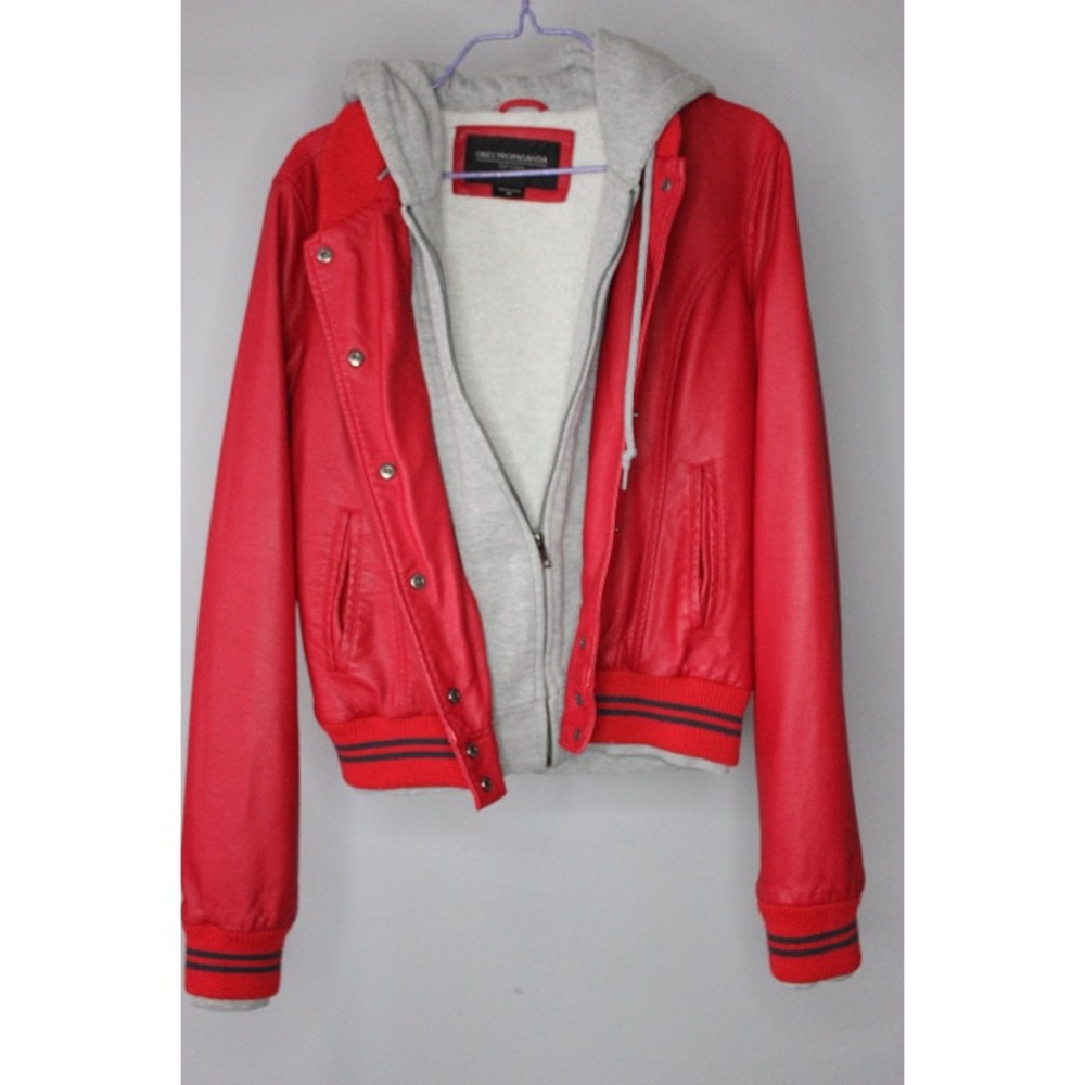 Obey Propaganda Red Faux Leather
